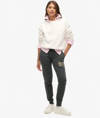 Luxe Metallic Logo Slim Jogginghosen
