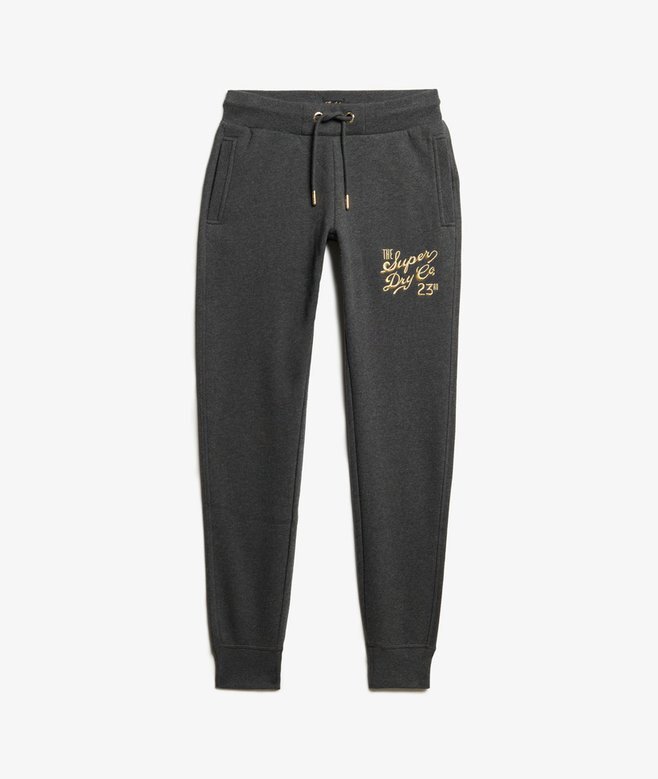 Luxe Metallic Logo Slim Jogginghosen Luxe Metallic Logo Slim Jogginghosen