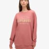Luxe Metallic Logo Sweatkleid Luxe Metallic Logo Sweatkleid