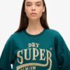Luxe Metallic Logo Sweatkleid Luxe Metallic Logo Sweatkleid