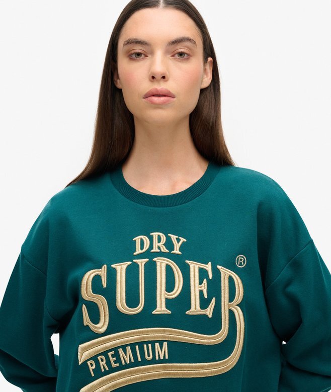 Luxe Metallic Logo Sweatkleid Luxe Metallic Logo Sweatkleid