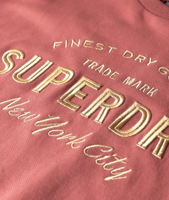 Luxe Metallic Logo Sweatkleid Luxe Metallic Logo Sweatkleid