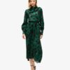 Maxi-Jacquardkleid mit Wasserfallausschnitt Maxi-Jacquardkleid mit Wasserfallausschnitt