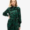 Maxi-Jacquardkleid mit Wasserfallausschnitt Maxi-Jacquardkleid mit Wasserfallausschnitt