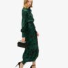 Maxi-Jacquardkleid mit Wasserfallausschnitt Maxi-Jacquardkleid mit Wasserfallausschnitt