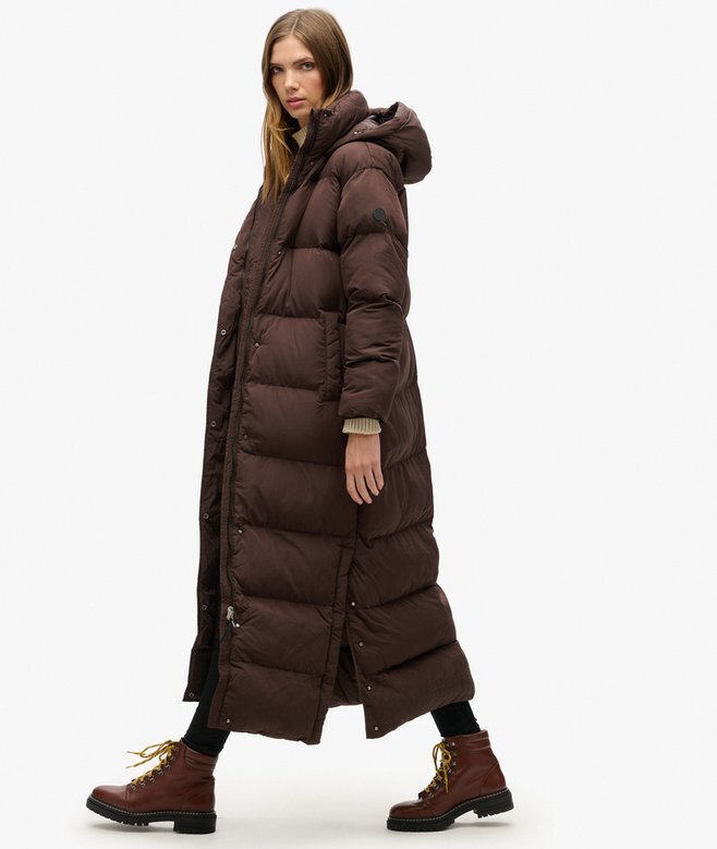 Maxi-Puffer-Mantel mit Kapuze Maxi-Puffer-Mantel mit Kapuze