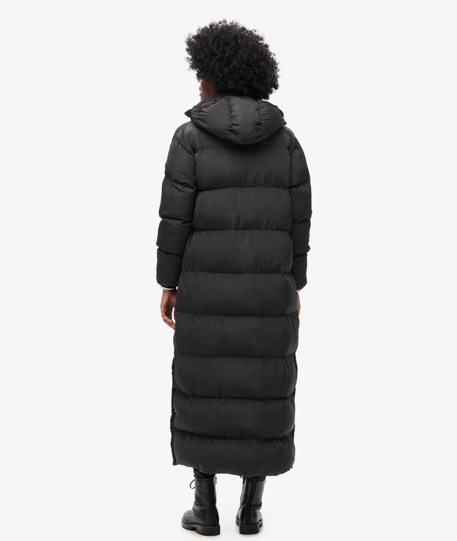 Maxi-Puffer-Mantel mit Kapuze Maxi-Puffer-Mantel mit Kapuze