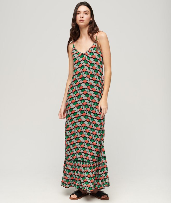 Maxi-Strand-Cami-Kleid Maxi-Strand-Cami-Kleid