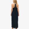 Maxi-Strandkleid mit Neckholder und Spitze