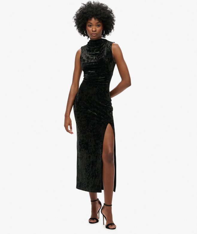 Maxikleid aus Samt Maxikleid aus Samt