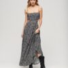 Maxikleid mit ausgeschnittenem Rücken