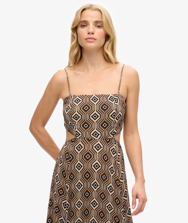Maxikleid mit ausgeschnittenem Rücken Maxikleid mit ausgeschnittenem Rücken