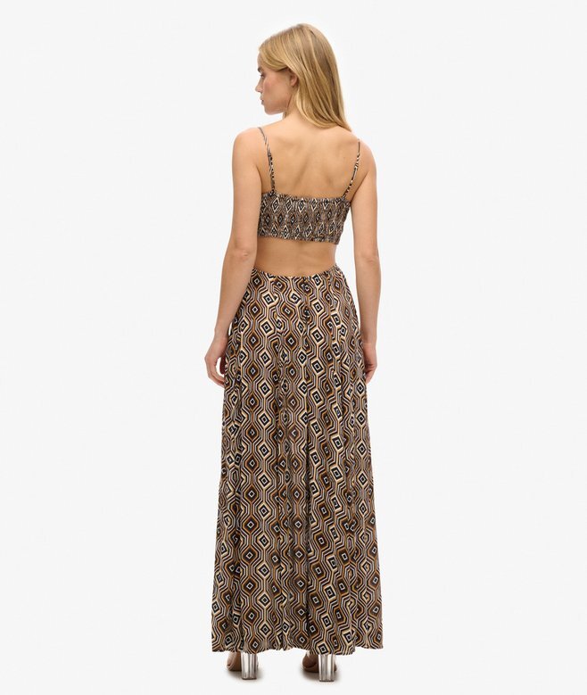 Maxikleid mit ausgeschnittenem Rücken Maxikleid mit ausgeschnittenem Rücken