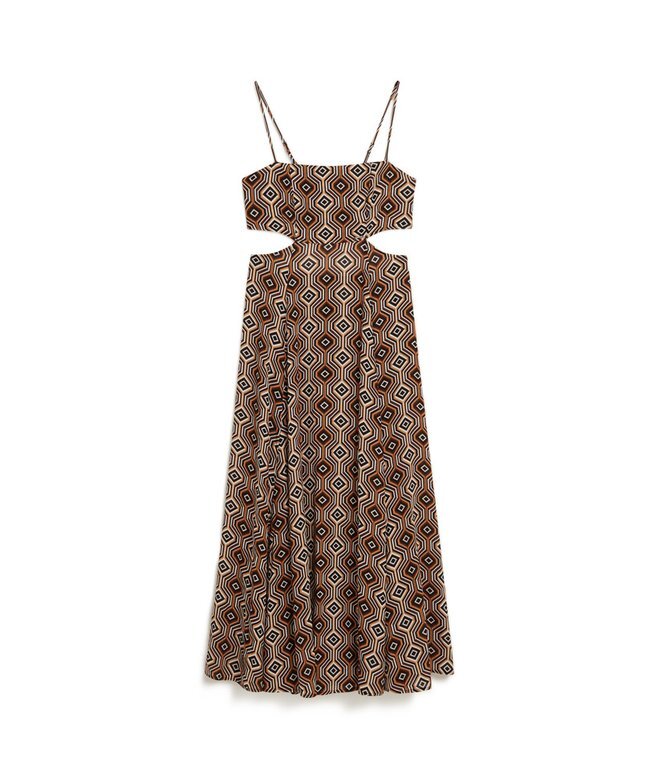Maxikleid mit ausgeschnittenem Rücken Maxikleid mit ausgeschnittenem Rücken