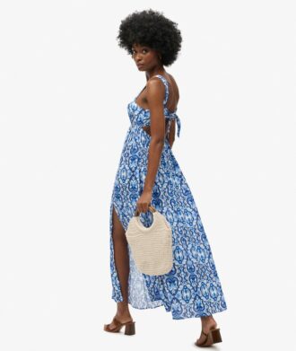 Maxikleid mit Bindeband