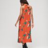 Maxikleid mit hohem Kragen
