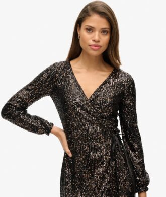 Maxikleid mit Pailletten