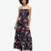 Maxikleid mit Smok-Details Maxikleid mit Smok-Details