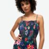 Maxikleid mit Smok-Details Maxikleid mit Smok-Details