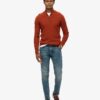 Merino-Pullover mit halbem Reißverschluss Merino-Pullover mit halbem Reißverschluss