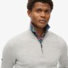 Merino-Pullover mit halbem Reißverschluss Merino-Pullover mit halbem Reißverschluss