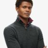 Merino-Pullover mit halbem Reißverschluss Merino-Pullover mit halbem Reißverschluss