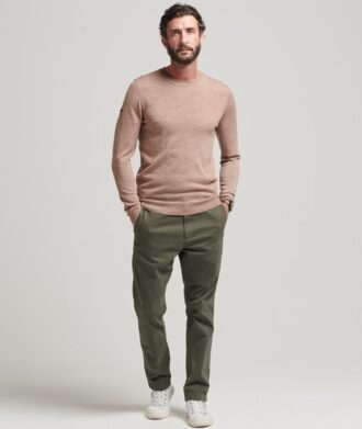 Merino-Pullover mit Rundhalsausschnitt Merino-Pullover mit Rundhalsausschnitt