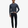 Merino-Pullover mit Rundhalsausschnitt Merino-Pullover mit Rundhalsausschnitt
