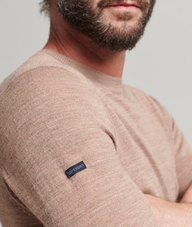 Merino-Pullover mit Rundhalsausschnitt Merino-Pullover mit Rundhalsausschnitt