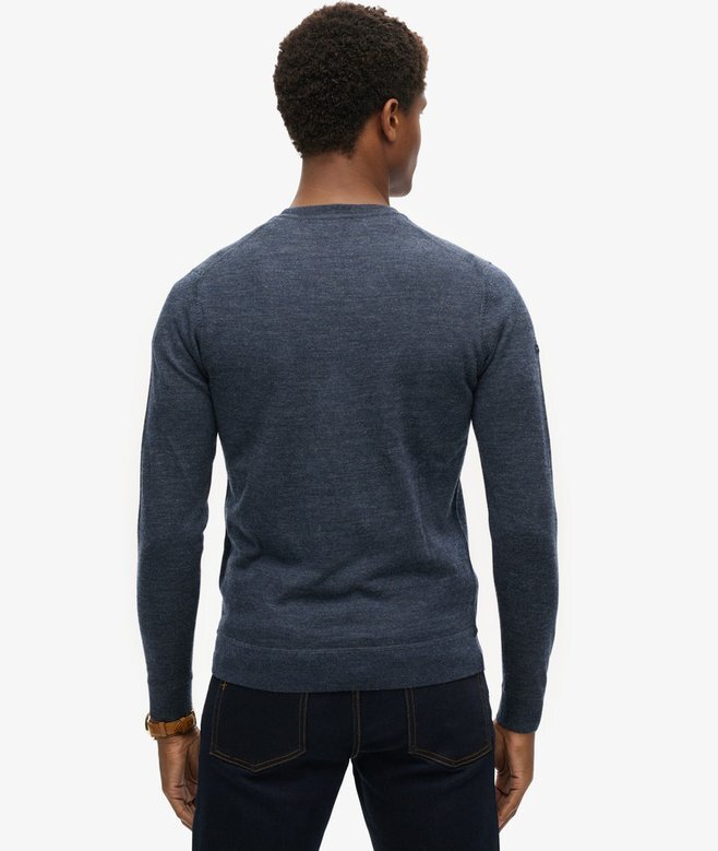 Merino-Pullover mit Rundhalsausschnitt Merino-Pullover mit Rundhalsausschnitt