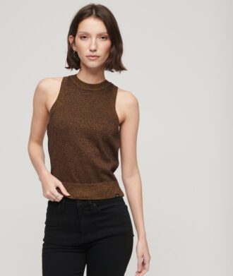 Merino-Strickweste mit Rundhalsausschnitt als Oberteil