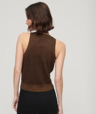 Merino-Strickweste mit Rundhalsausschnitt als Oberteil