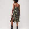 Metallic-Midi-Slip-Kleid