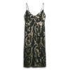 Metallic-Midi-Slip-Kleid