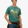 Metallic-Workwear-T-Shirt mit Grafikprint