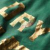 Metallic-Workwear-T-Shirt mit Grafikprint