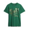 Metallic-Workwear-T-Shirt mit Grafikprint