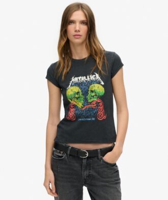 Metallica X Superdry T-Shirt mit Flügelärmeln