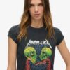 Metallica X Superdry T-Shirt mit Flügelärmeln Metallica X Superdry T-Shirt mit Flügelärmeln
