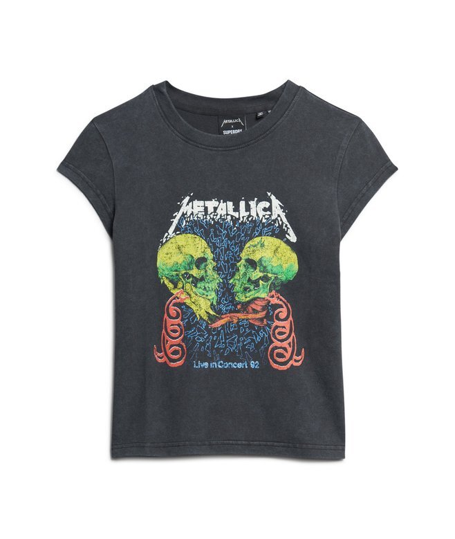 Metallica X Superdry T-Shirt mit Flügelärmeln Metallica X Superdry T-Shirt mit Flügelärmeln