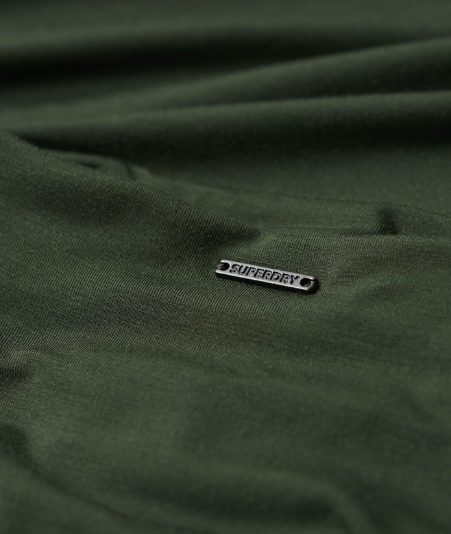 Midi-Kleid aus gerüschtem Jersey Midi-Kleid aus gerüschtem Jersey