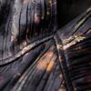 Midi-Kleid aus Jacquard mit ausgestellten Ärmeln Midi-Kleid aus Jacquard mit ausgestellten Ärmeln