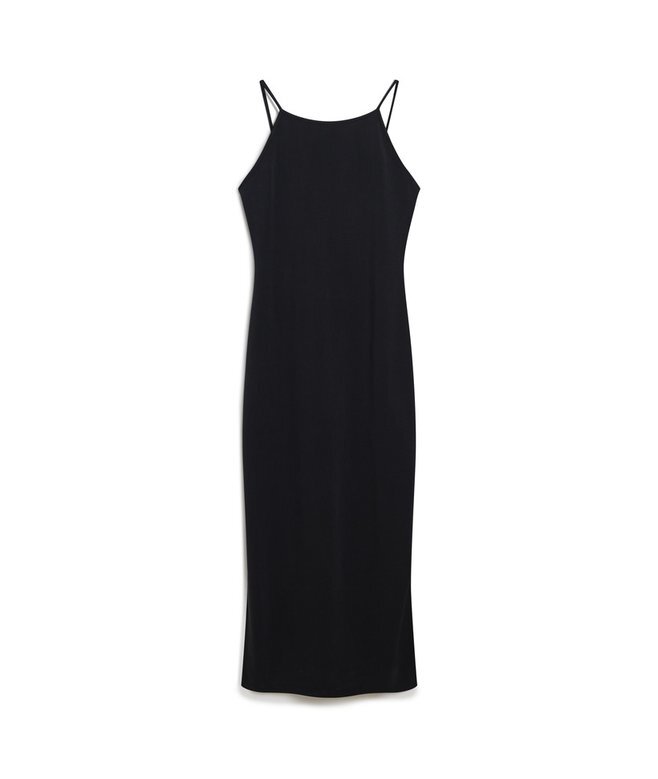 Midi-Kleid aus Jersey mit Spitzenrücken Midi-Kleid aus Jersey mit Spitzenrücken