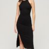 Midi-Kleid aus Jersey mit Spitzenrücken Midi-Kleid aus Jersey mit Spitzenrücken