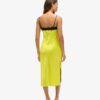Midi-Kleid aus Spitzen-Satin Midi-Kleid aus Spitzen-Satin