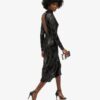 Midi-Kleid mit Chevron-Muster und offenem Rücken Midi-Kleid mit Chevron-Muster und offenem Rücken