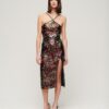Midi-Kleid mit Pailletten und Neckholder Midi-Kleid mit Pailletten und Neckholder