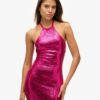 Midi-Kleid mit Pailletten und Neckholder Midi-Kleid mit Pailletten und Neckholder