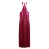 Midi-Kleid mit Pailletten und Neckholder Midi-Kleid mit Pailletten und Neckholder