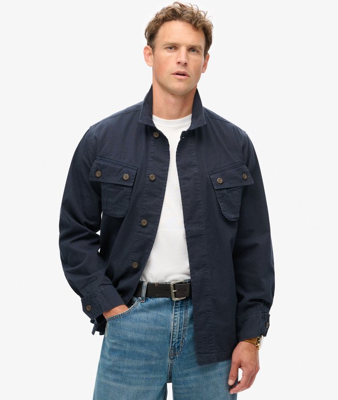 Militär-Overshirt-Jacke Militär-Overshirt-Jacke